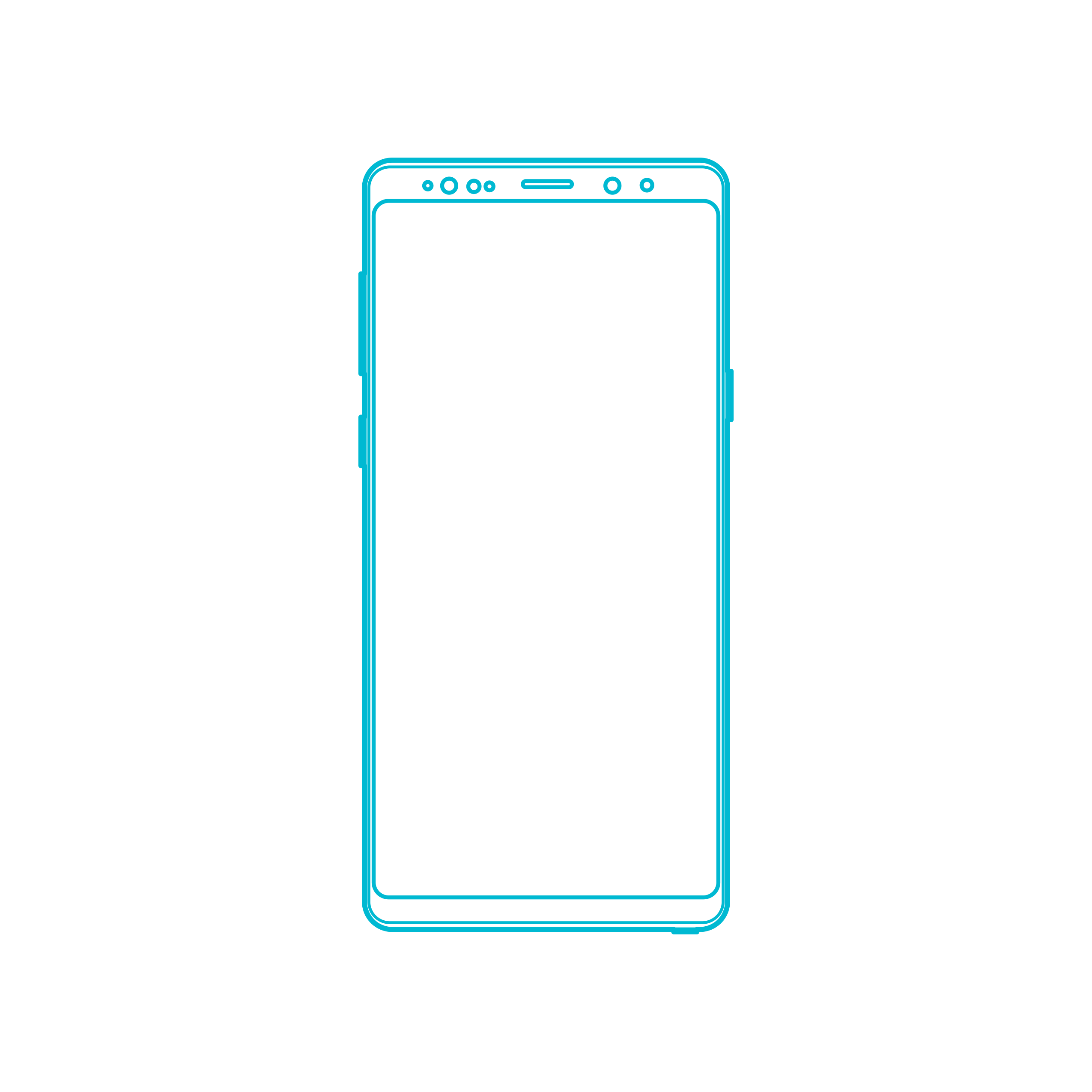 Digital Samsung Galaxy Note9 Flat Line Svg Vector Free Vectors